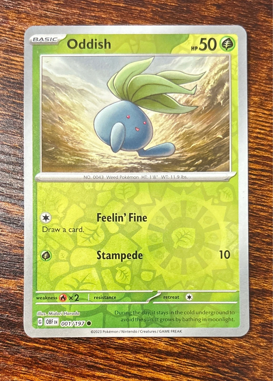 Oddish - Obsidian Flames #001/197