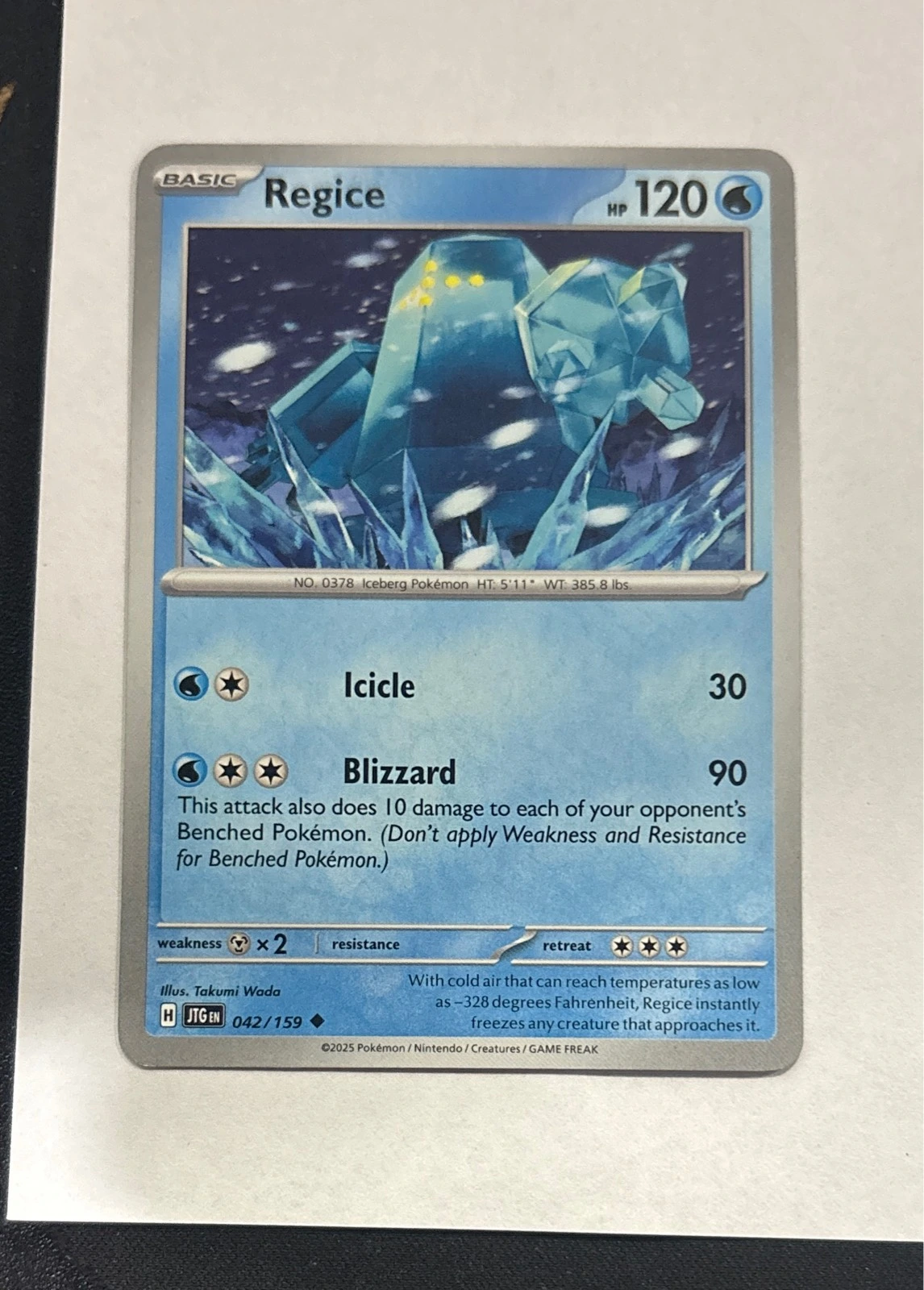 Regice - Pokémon TCG: Scarlet & Violet—Prismatic Evolutions #042/159
