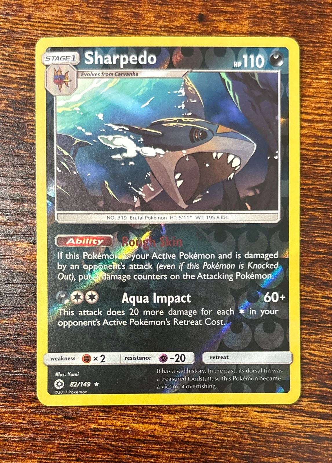 Sharpedo - Sun & Moon #82/149
