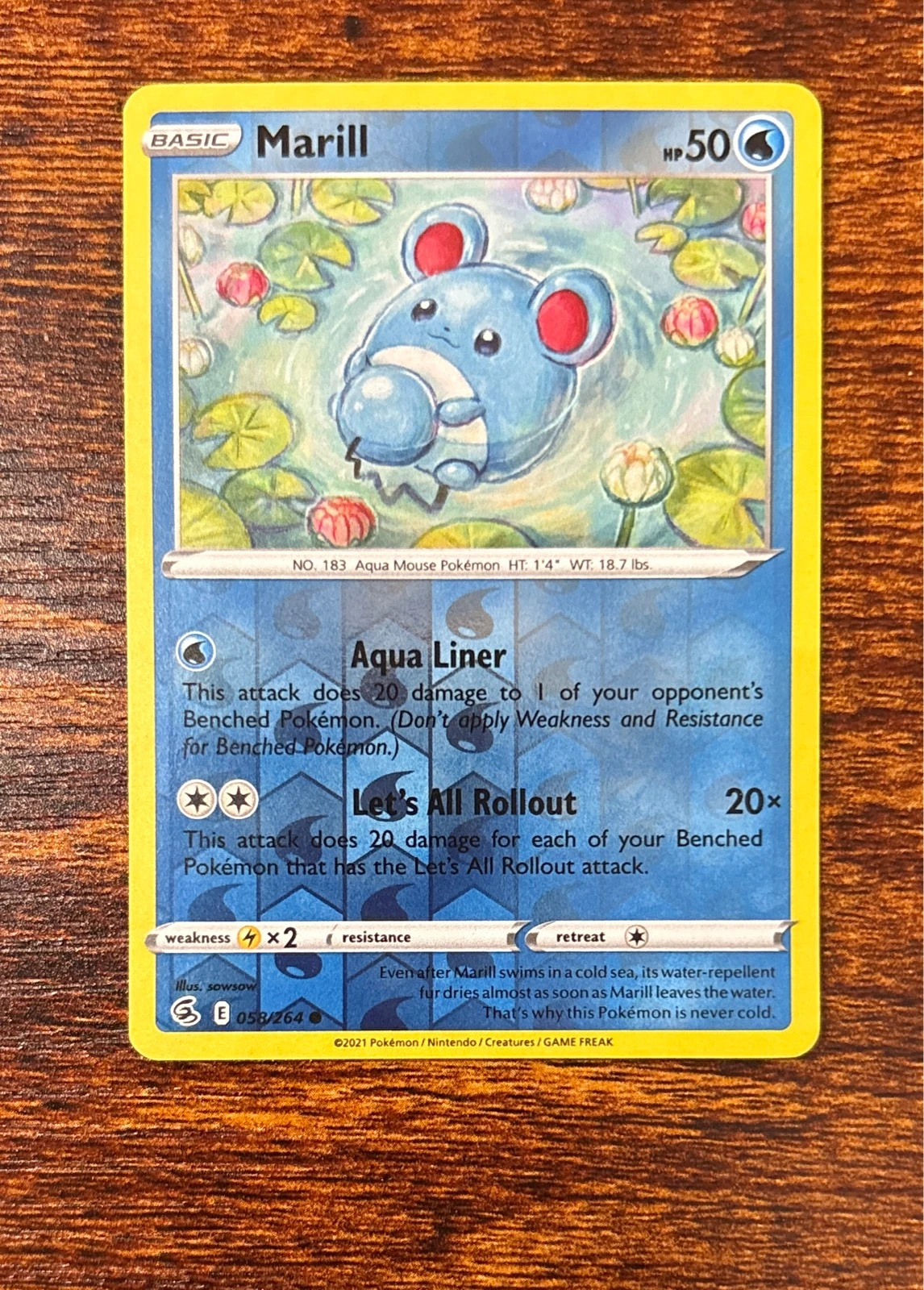 Marill - Fusion Strike #058/264