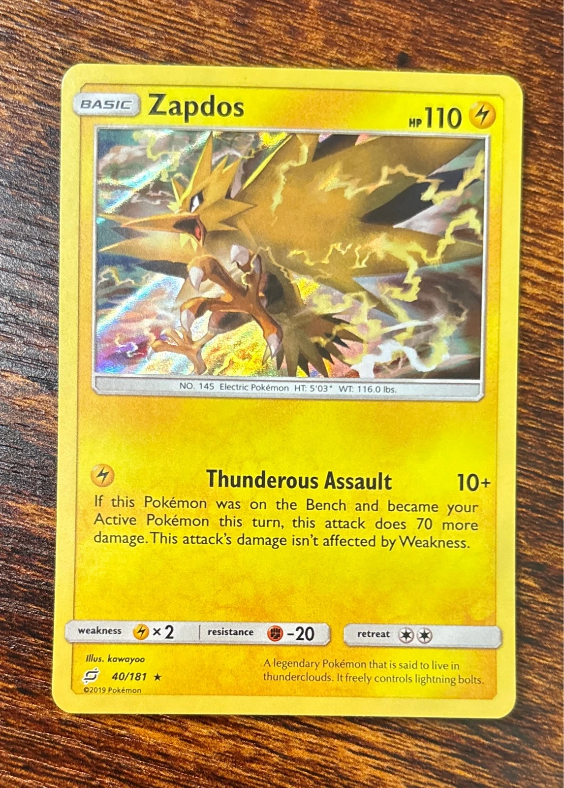 Zapdos - Team Up #40/181