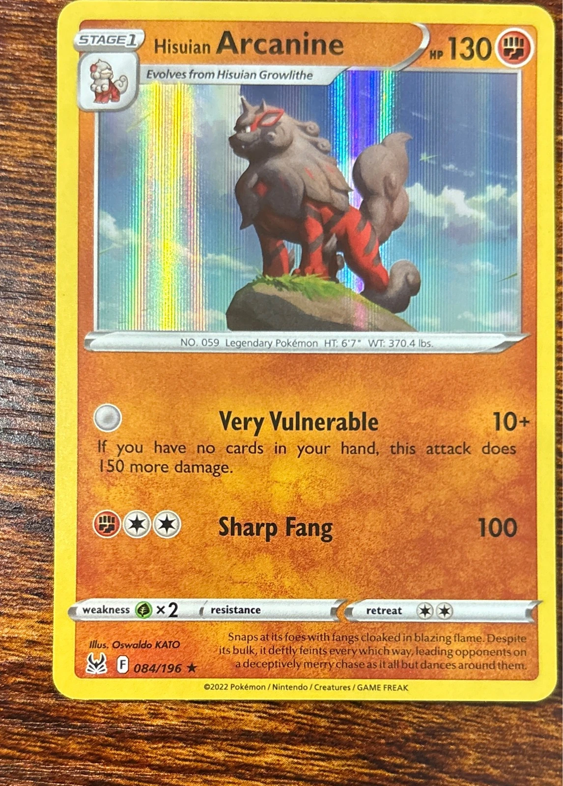Hisuian Arcanine - Astral Radiance #084/196