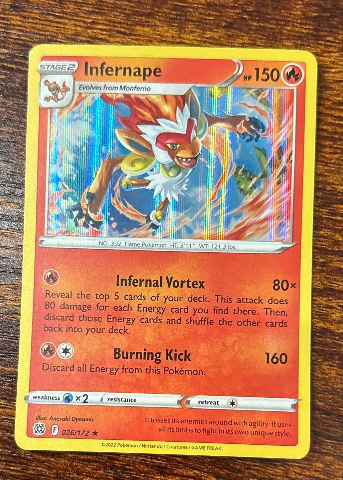 Infernape - Brilliant Stars #026/172
