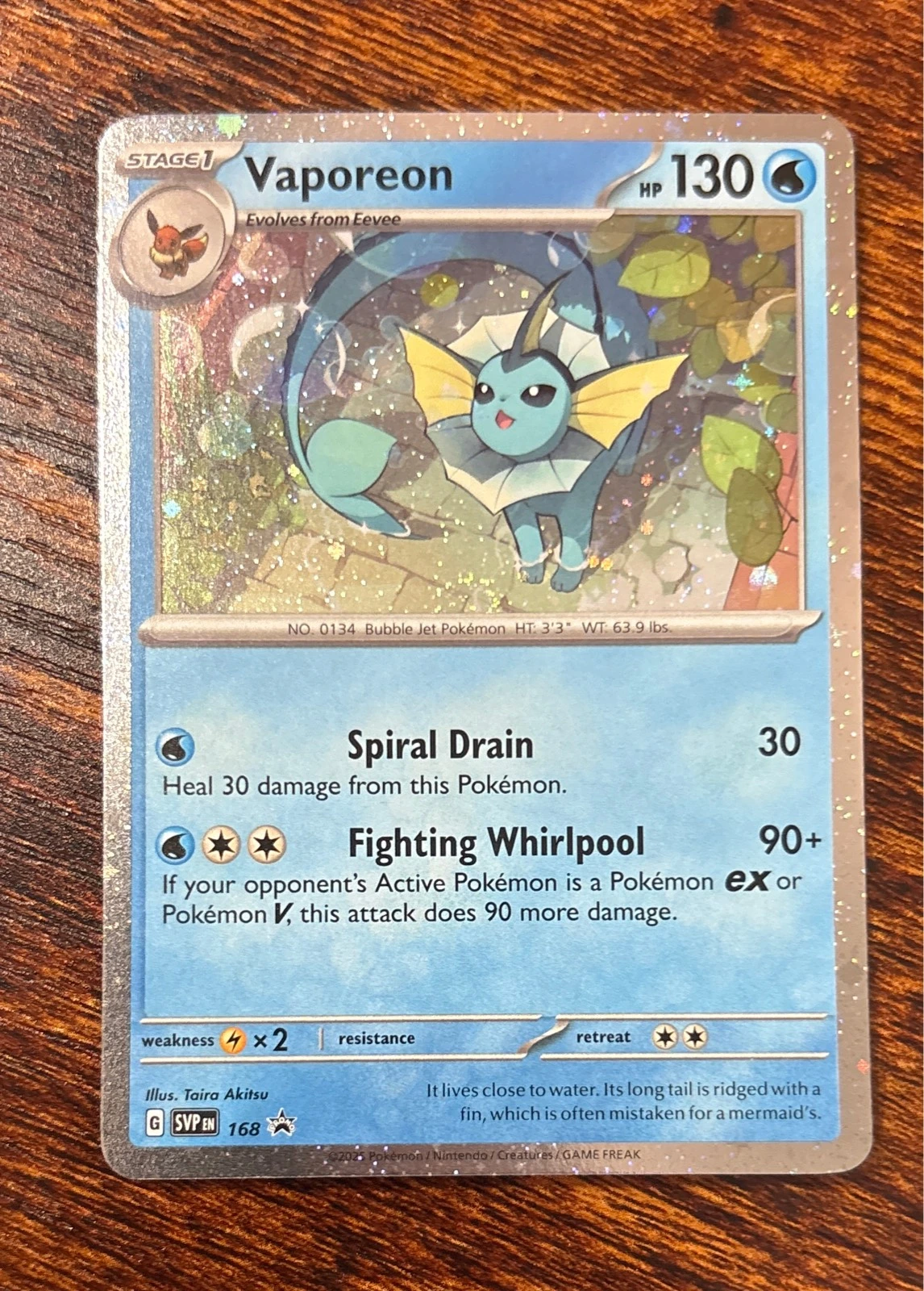 Vaporeon - Scarlet & Violet Promos #SVPEN 168