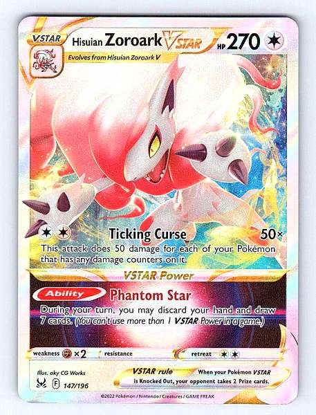Hisuian Zoroark VSTAR - Lost Origin #147/196