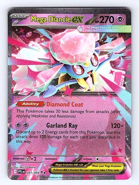 Mega Diancie EX - Phantasmal Flames #041/094