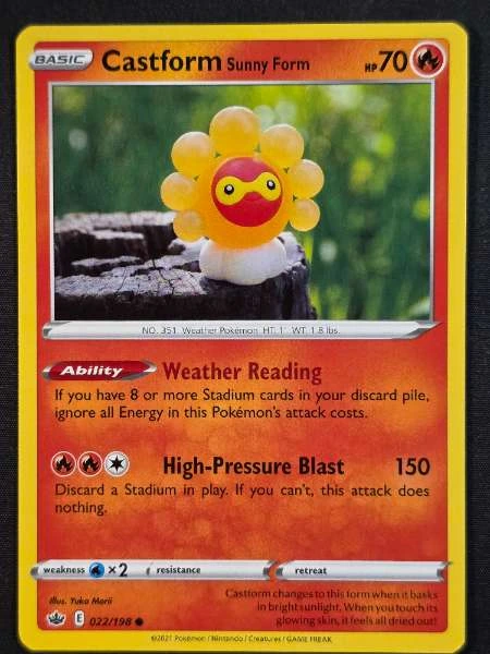 Castform Sunny Form - Chilling Reign #022/198