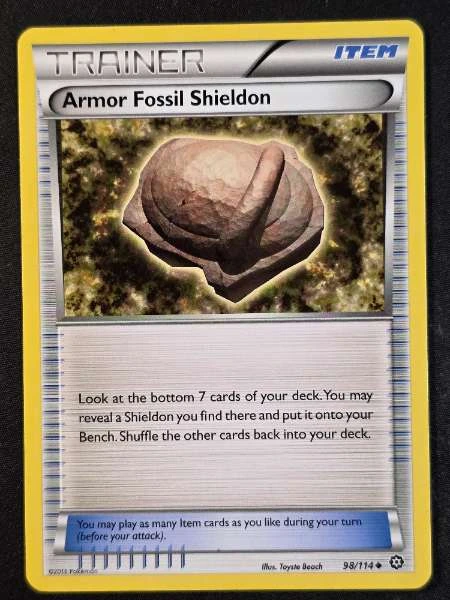 Armor Fossil Shieldon - Steam Siege #98/114