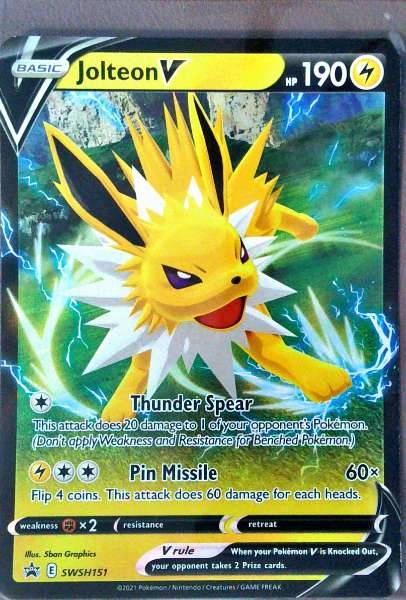 Jolteon V - Sword & Shield Black Star Promos #SWSH151