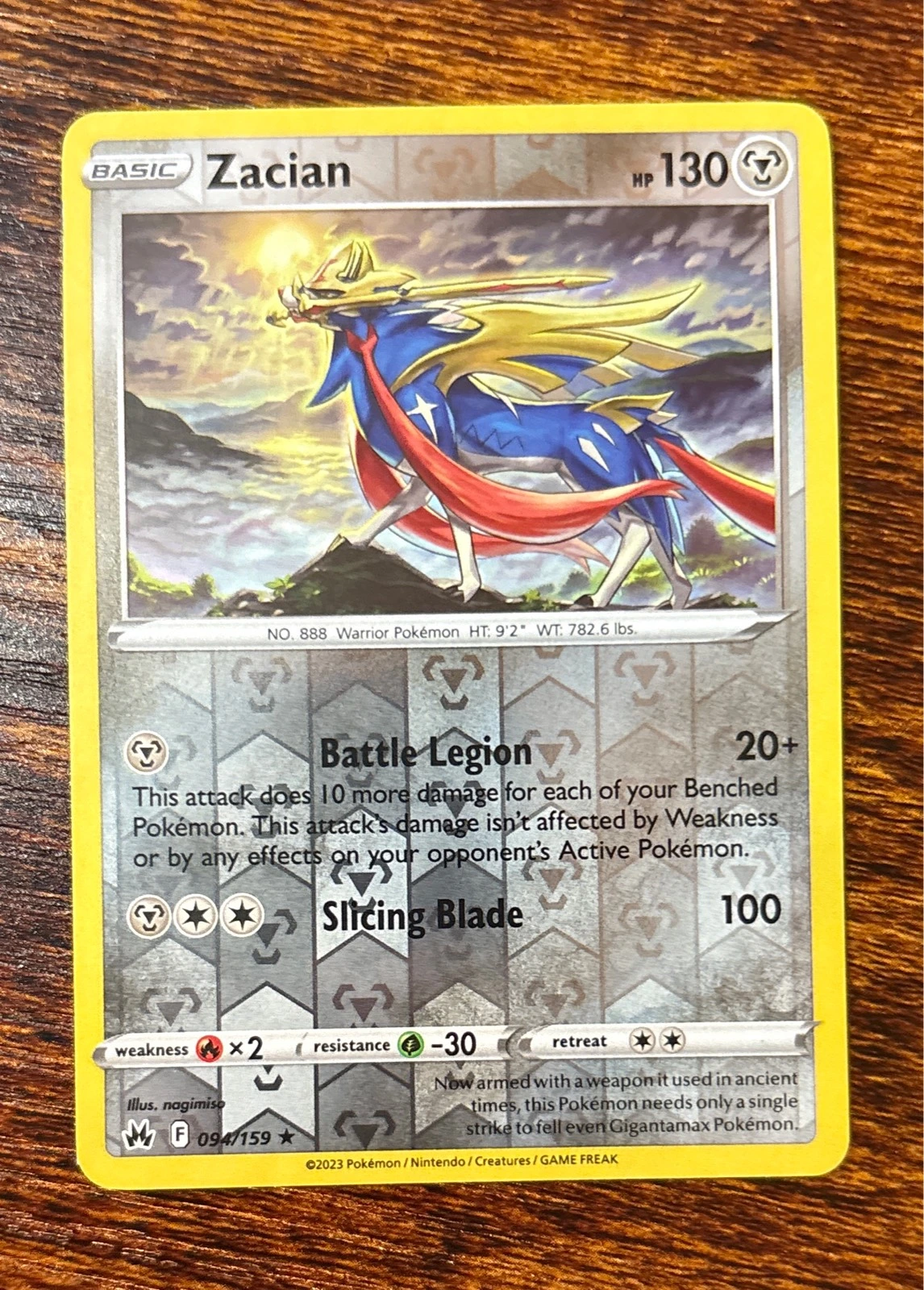 Zacian - Crown Zenith #094/159