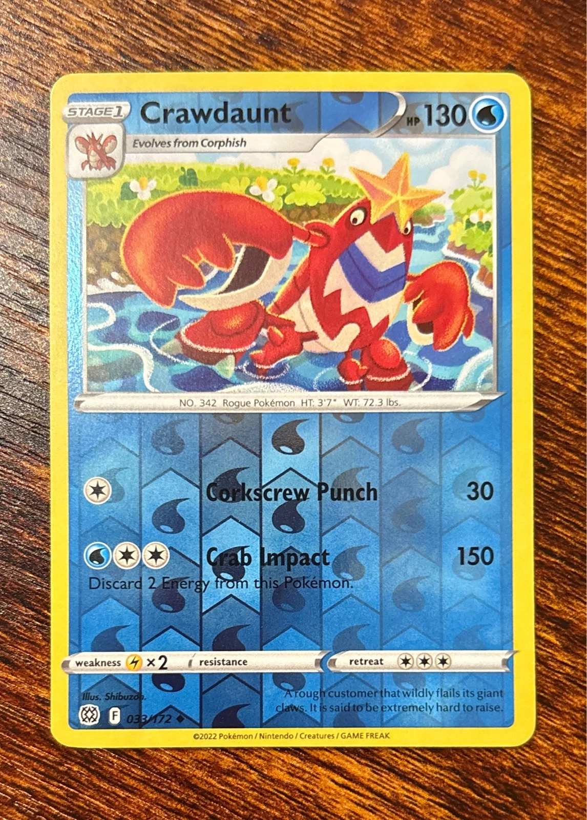 Crawdaunt - Brilliant Stars #033/172