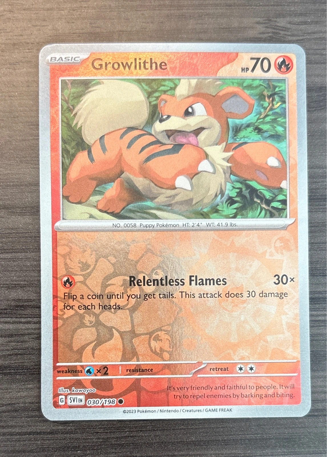 Growlithe - Scarlet & Violet #030/198