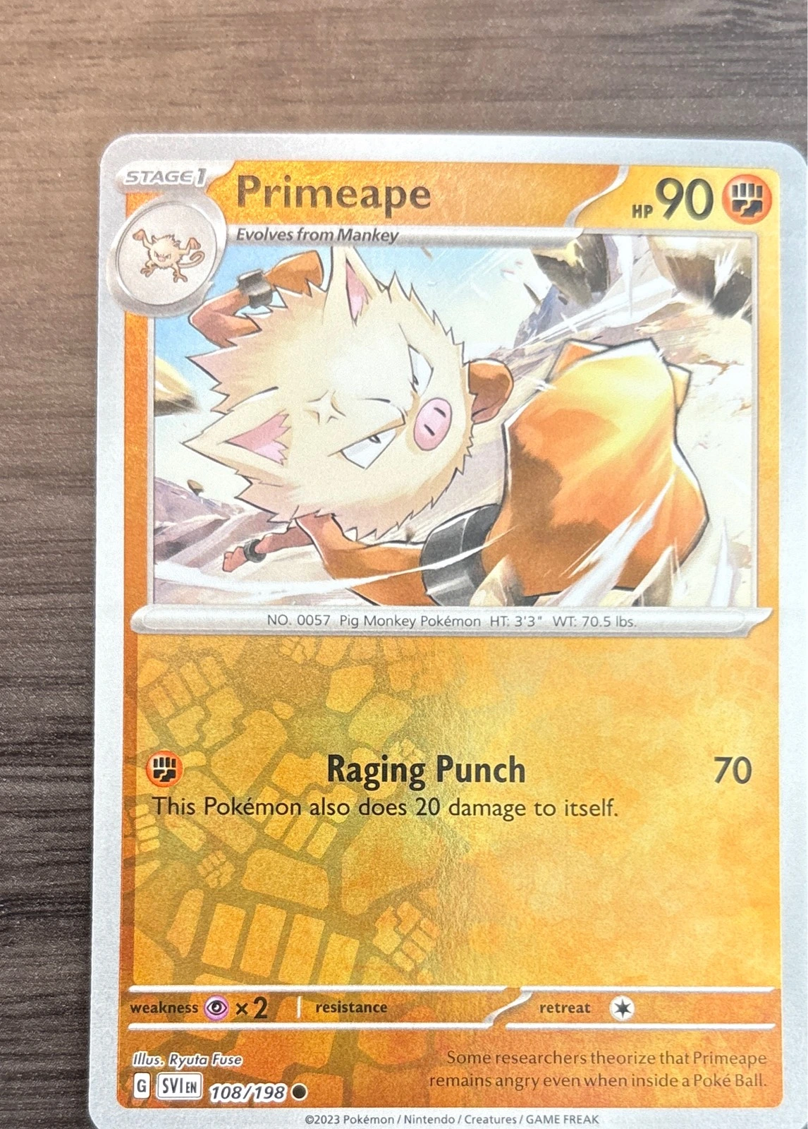 Primeape - Scarlet & Violet #108/198
