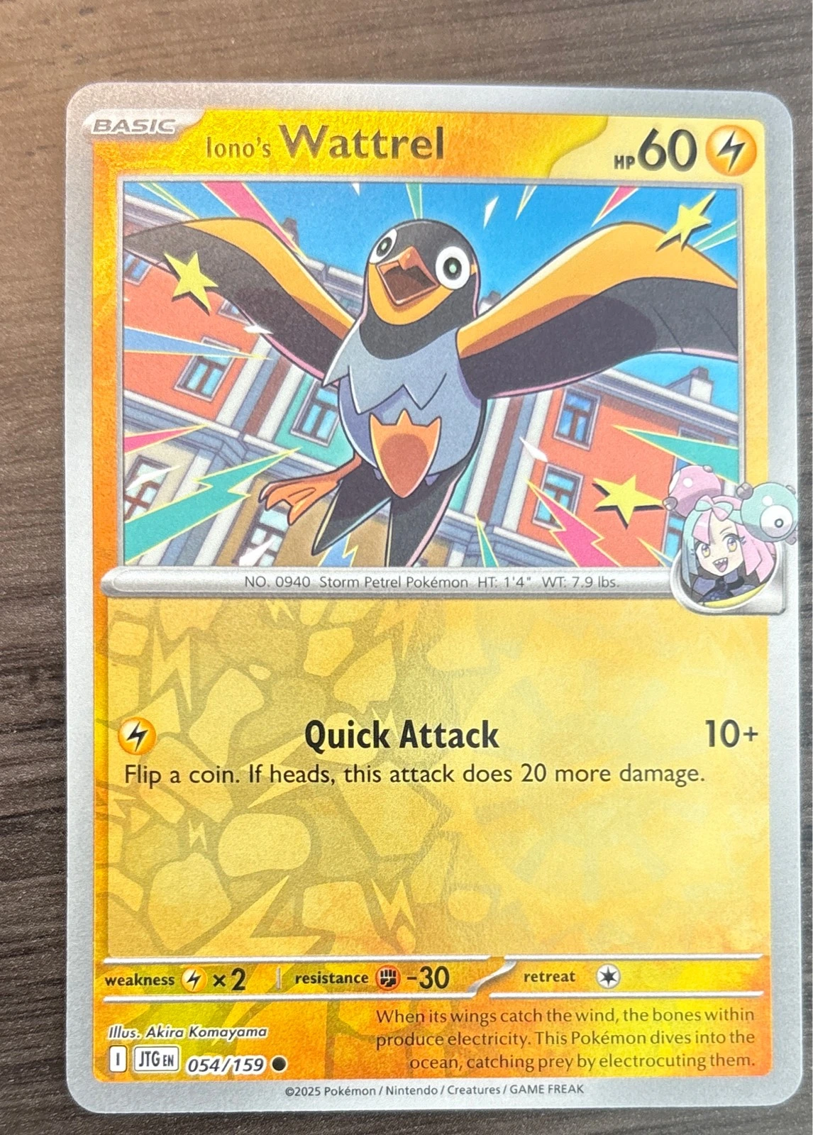 Iono's Wattrel - Prismatic Evolutions #054/159