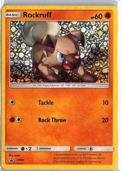 Rockruff - Sun & Moon Black Star Promos #SM06