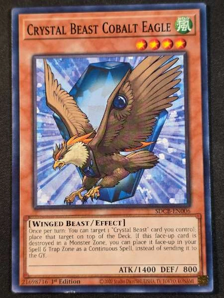 Crystal Beast Cobalt Eagle - Structure Deck: Legend of the Crystal Beasts #SDCB-EN006