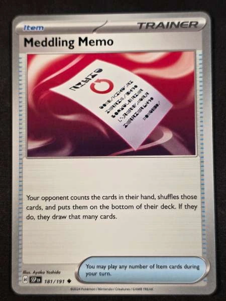 Meddling Memo #181/191