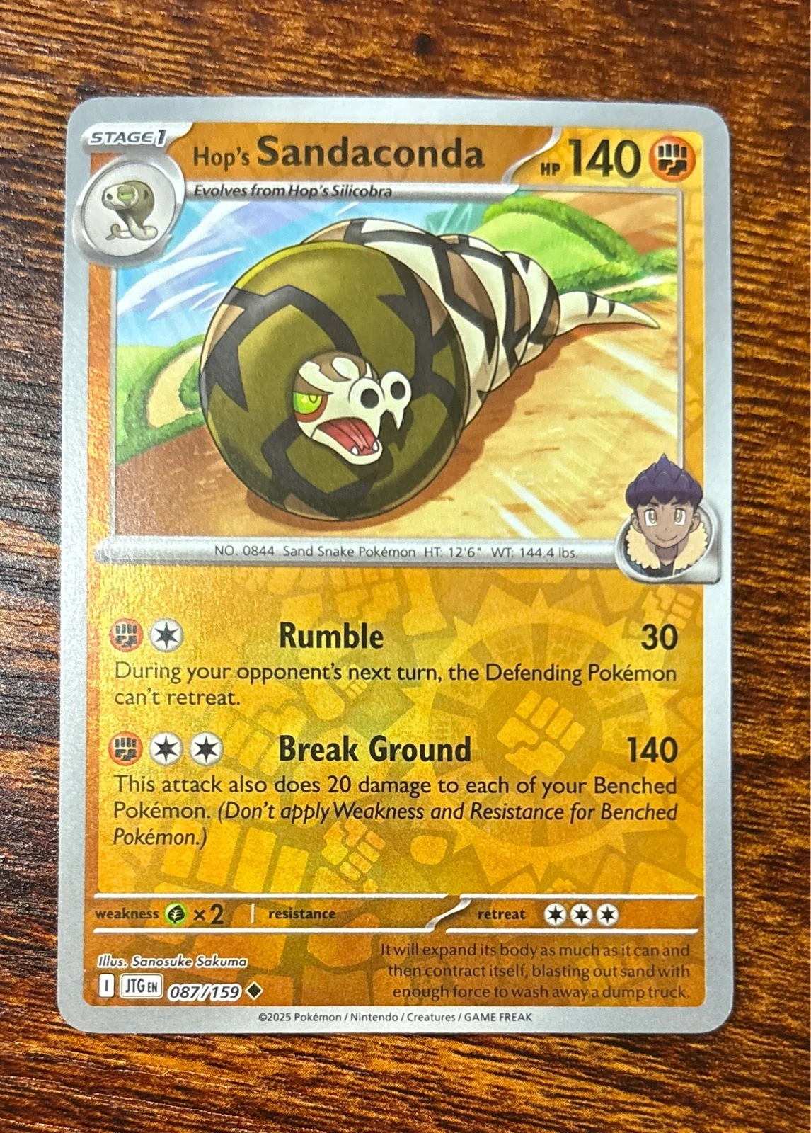Hop's Sandaconda - Pokémon #087/159