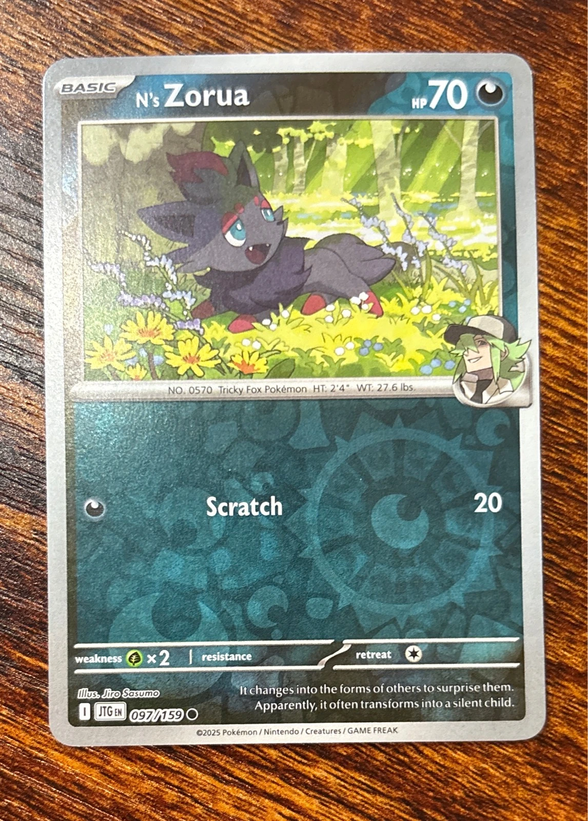 N's Zorua - Pokémon #097/159