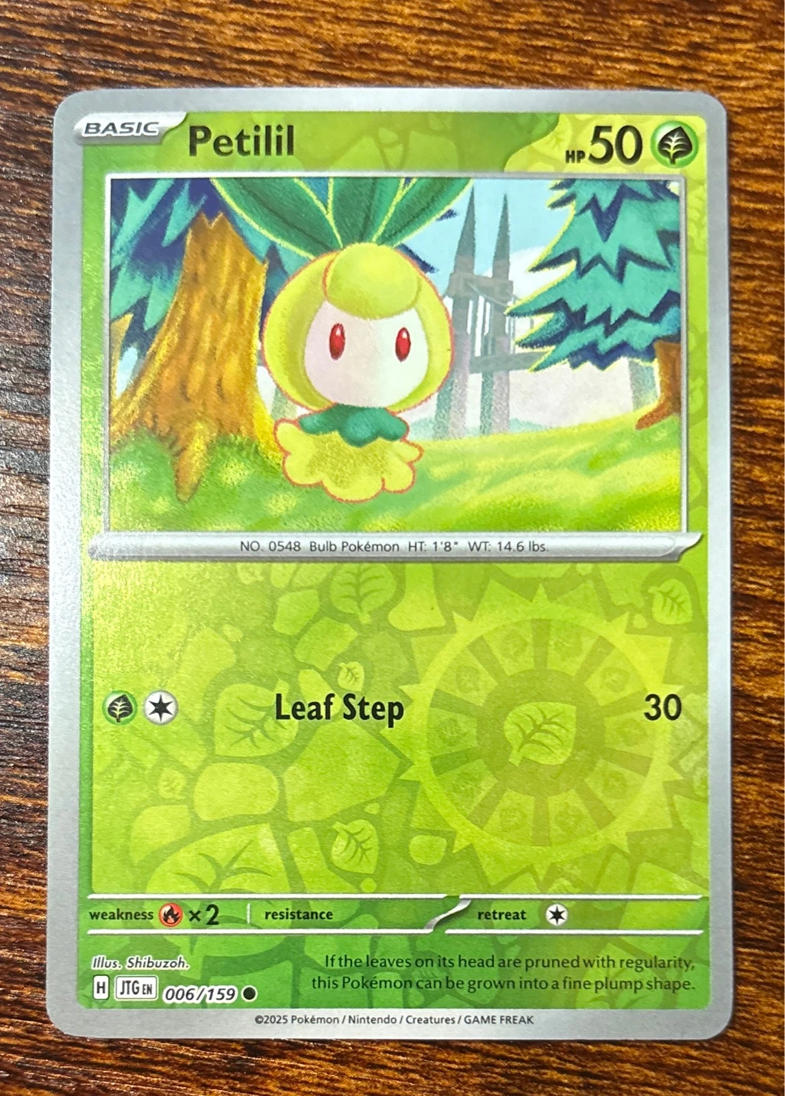 Petilil - Pokémon TCG: Scarlet & Violet—Prismatic Evolutions #006/159