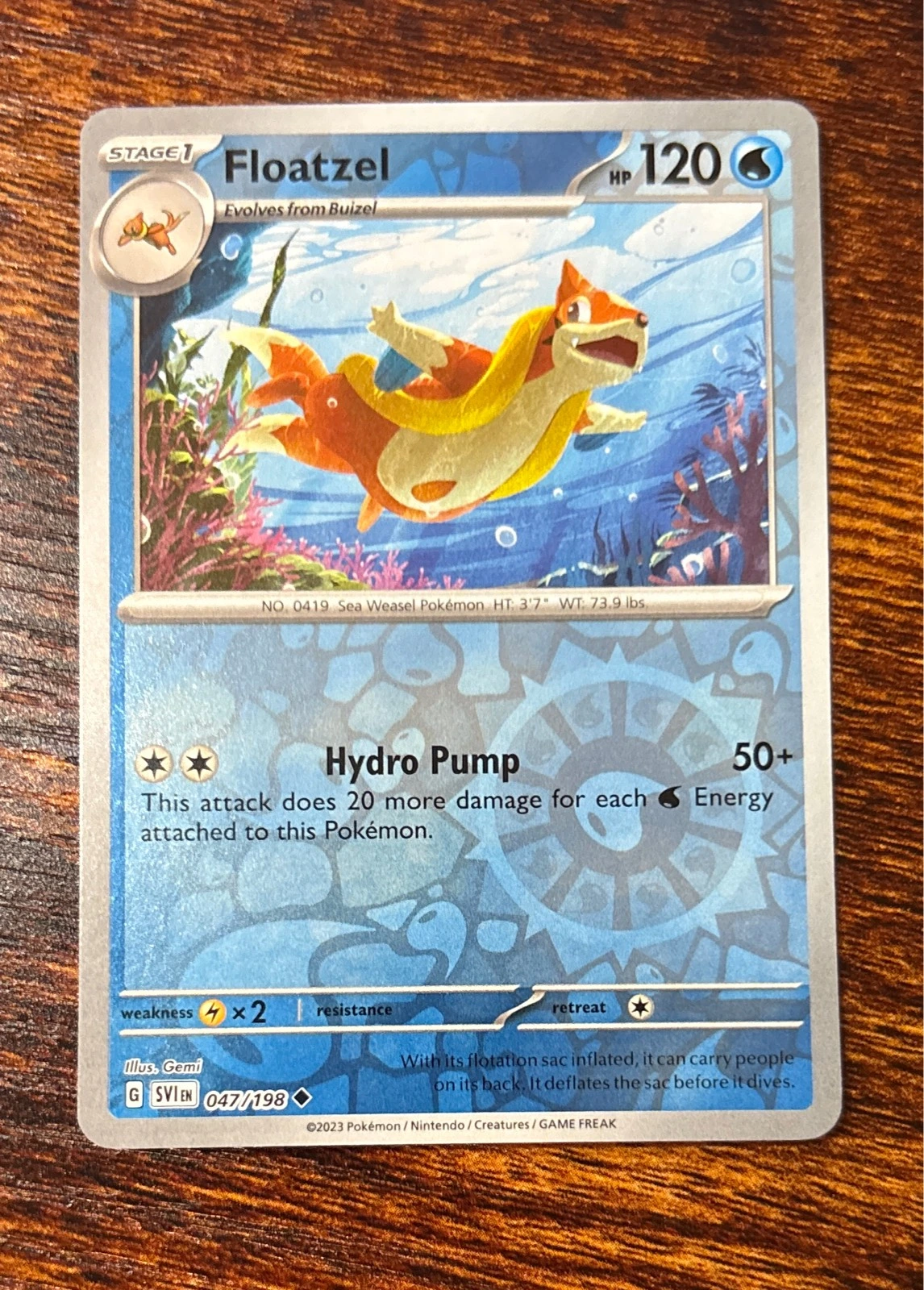 Floatzel - Scarlet & Violet #047/198