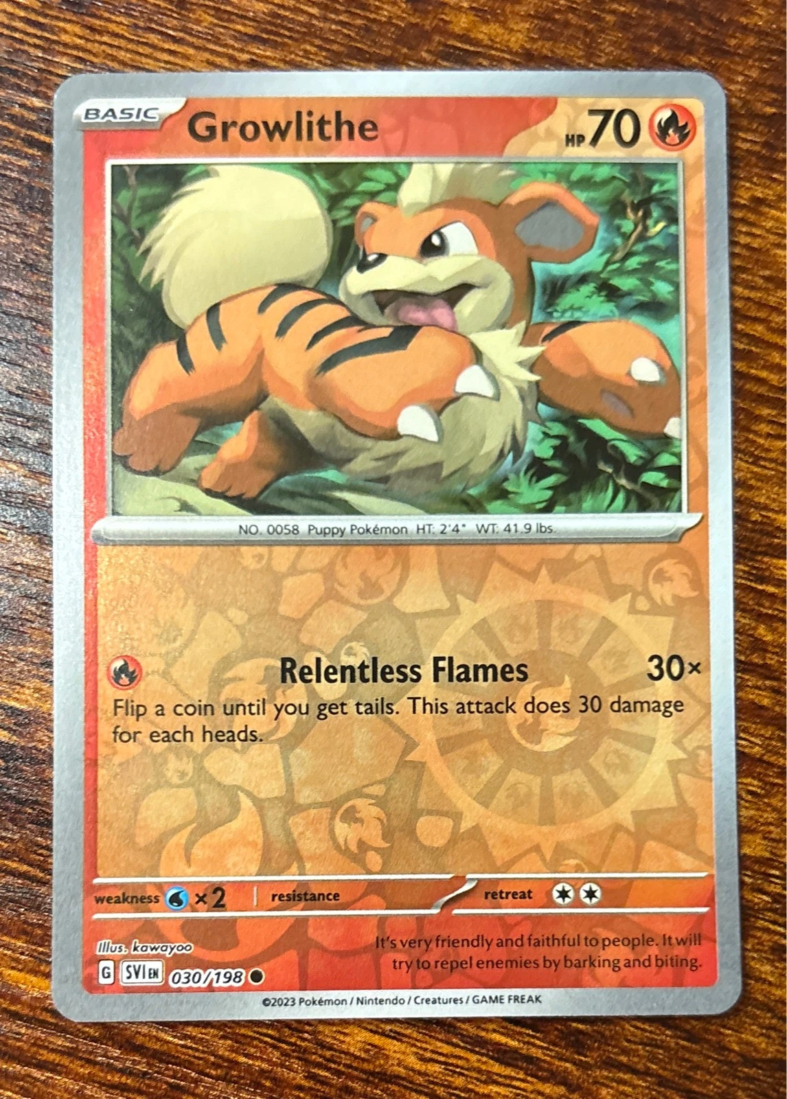 Growlithe - Scarlet & Violet #030/198