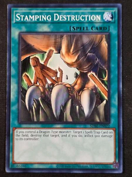 Stamping Destruction - Saga of Blue Eyes White Dragon #SDBE-EN022