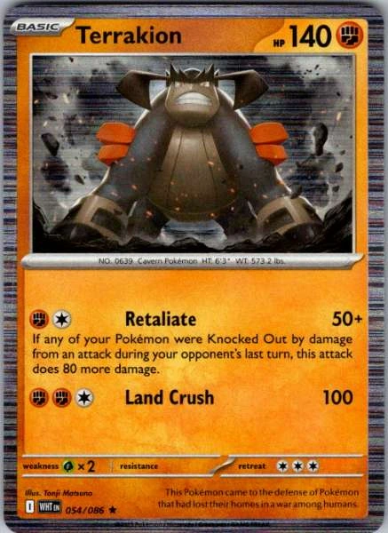 Terrakion - White Flare #054/086