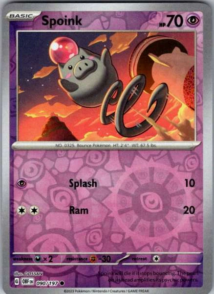 Spoink - Obsidian Flames #090/197