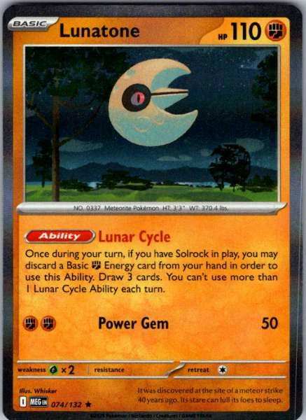 Lunatone - Mega Evolution #074/132