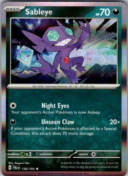Sableye - Paldea Evolved #136/193