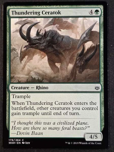 Thundering Ceratok - War of the Spark #179/264