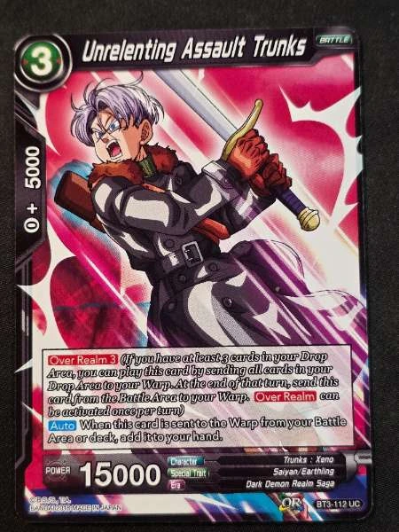 Unrelenting Assault Trunks - Cross Worlds #BT3-112