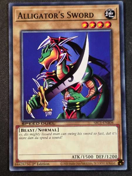 Alligator's Sword - Speed Duel: Battle City #SBC1-EN008