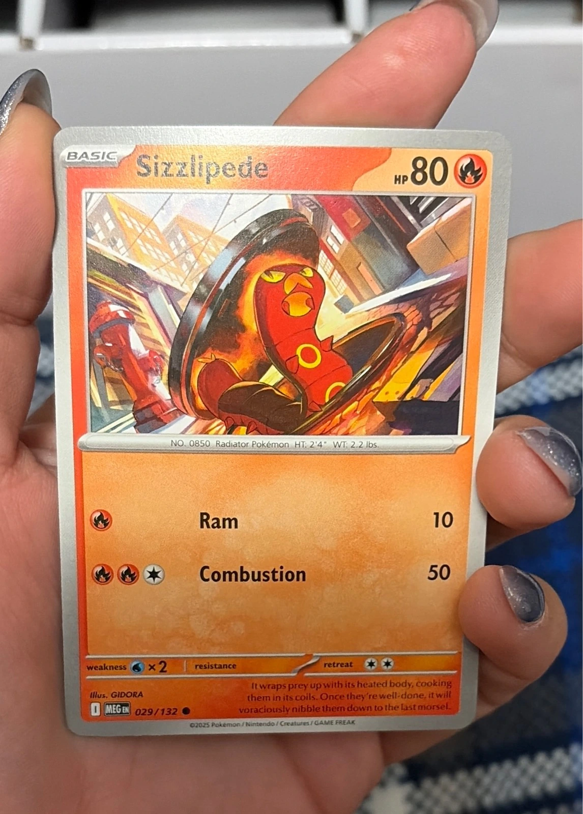 Sizzlipede 029/132 Common Mega Evolution Pokemon Near Mint #029/132