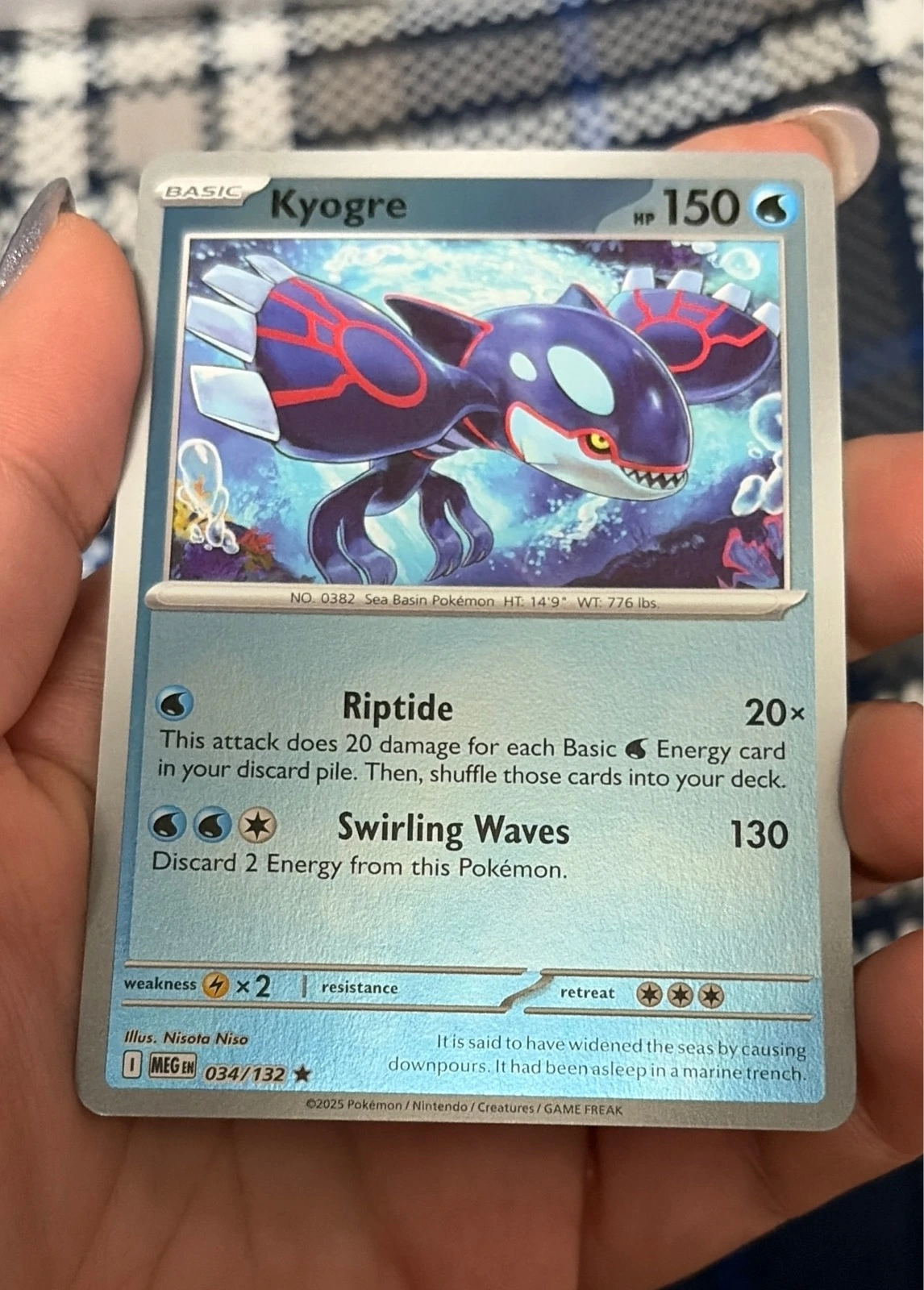 Mega Evolution #034/132 Kyogre (Reverse Holo) - Pokémon mega evolution