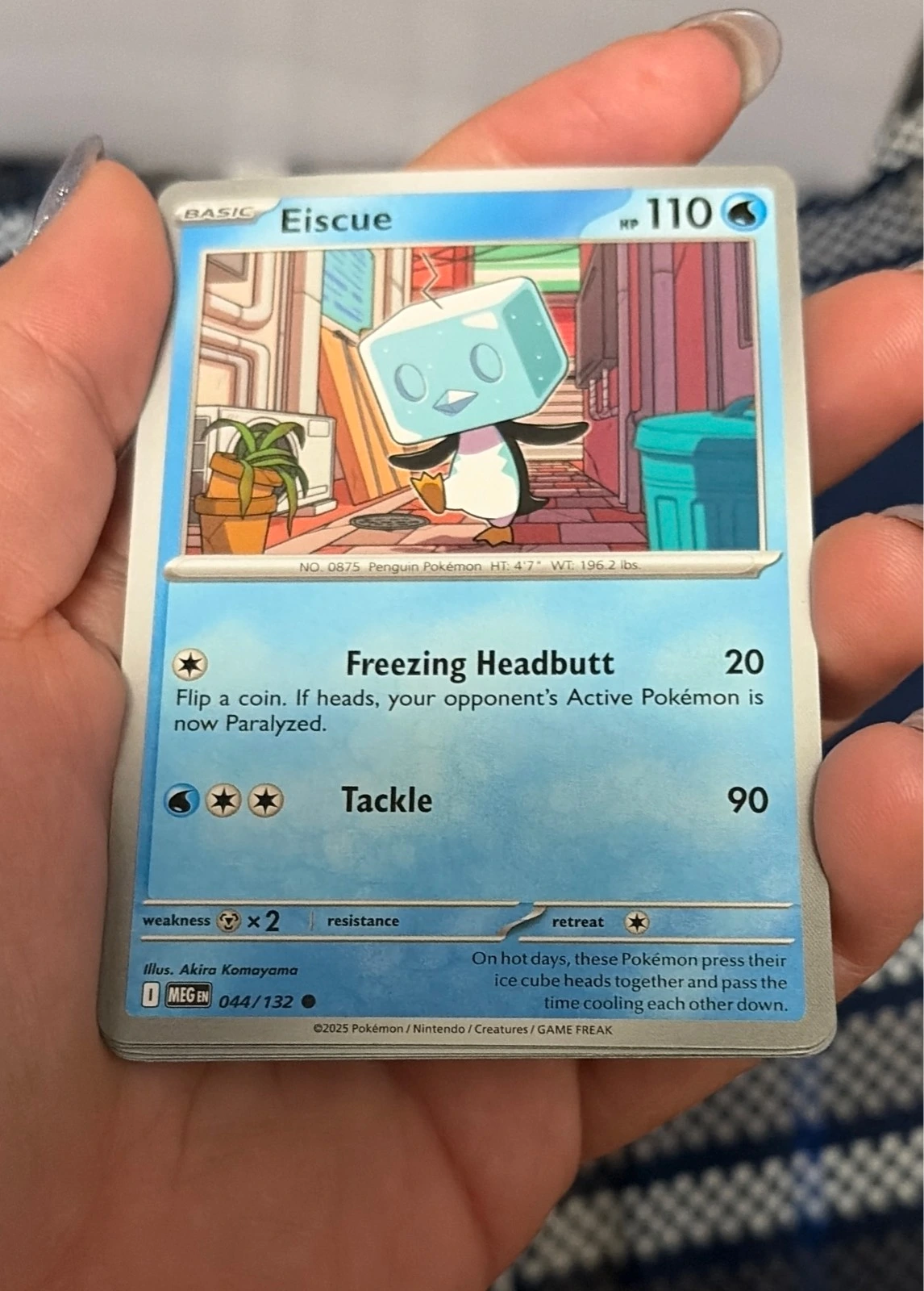 Eiscue 044/132 Common Mega Evolution Pokemon Near Mint - Pokémon MEGa evolution #044/132