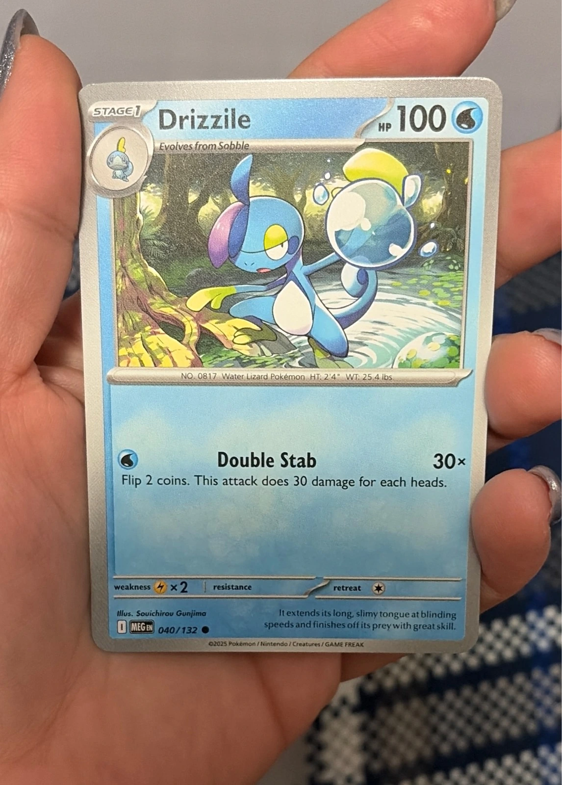 Drizzile 040/132 Common Mega Evolution Pokemon Near Mint - Pokémon TCG Mega Evolution #040/132