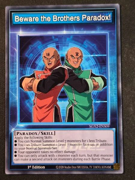 Beware the Brothers Paradox! - Speed Duel GX: Midterm Paradox #SGX2-ENS09