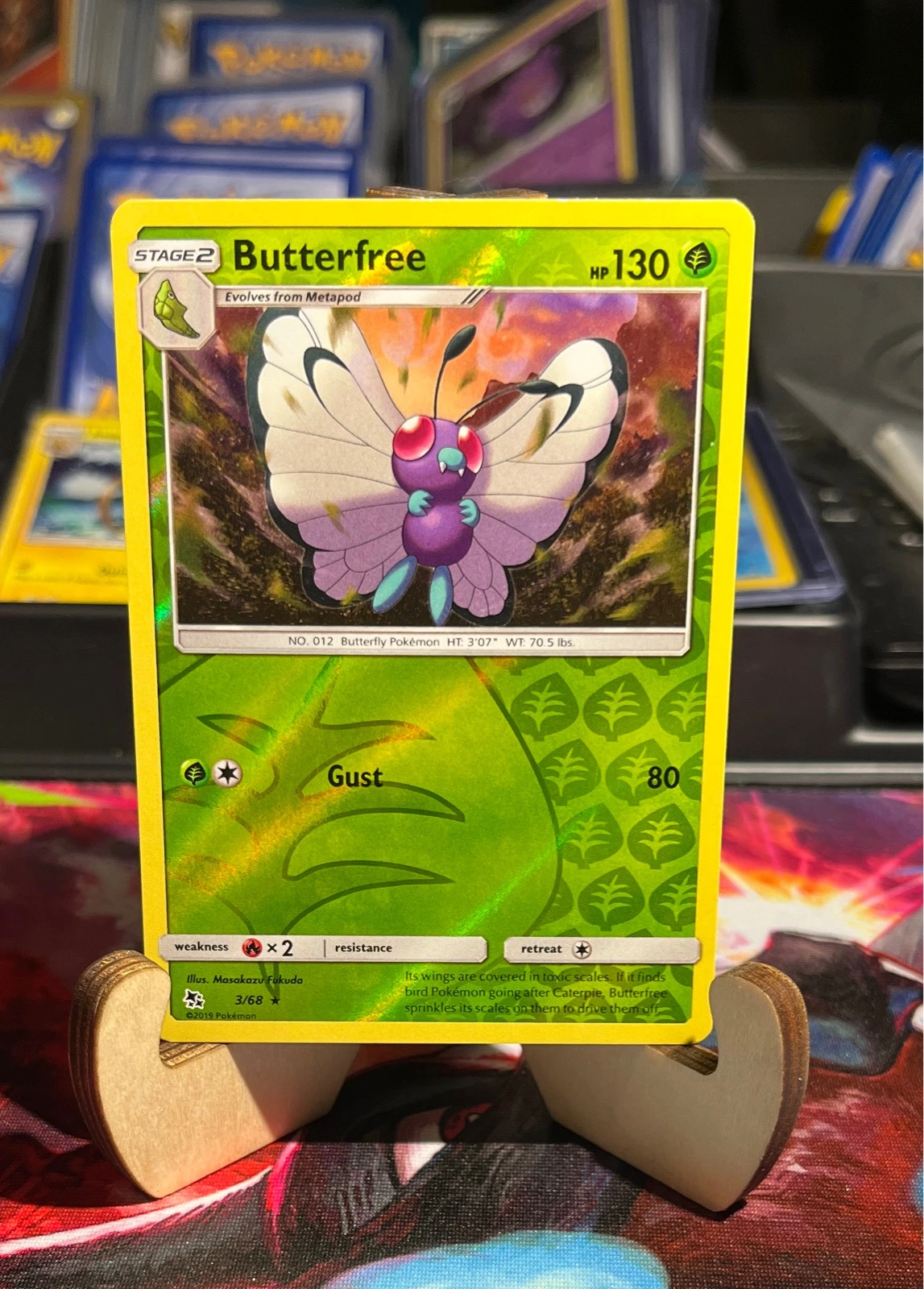 Butterfree - 3/68 - Reverse Holo - Hidden Fates - NM/M #3/68