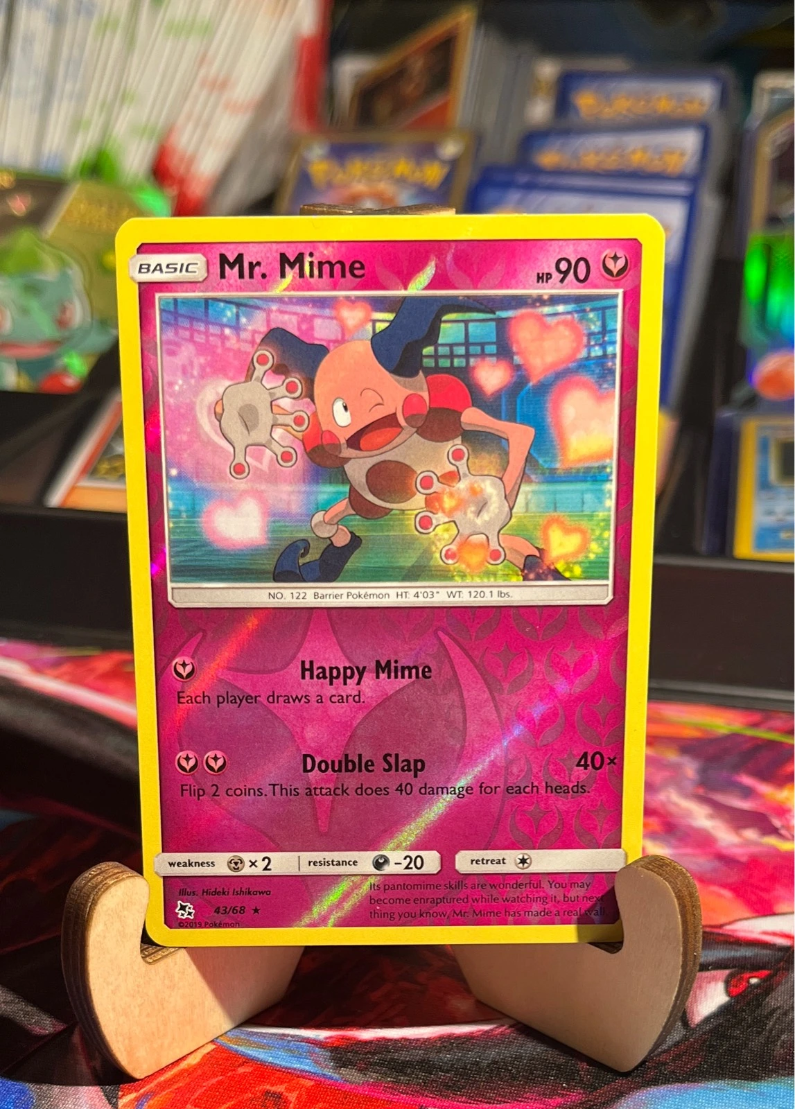 Mr. Mime 43/68 Reverse Holo Rare Hidden Fates Pokemon NM #43/68