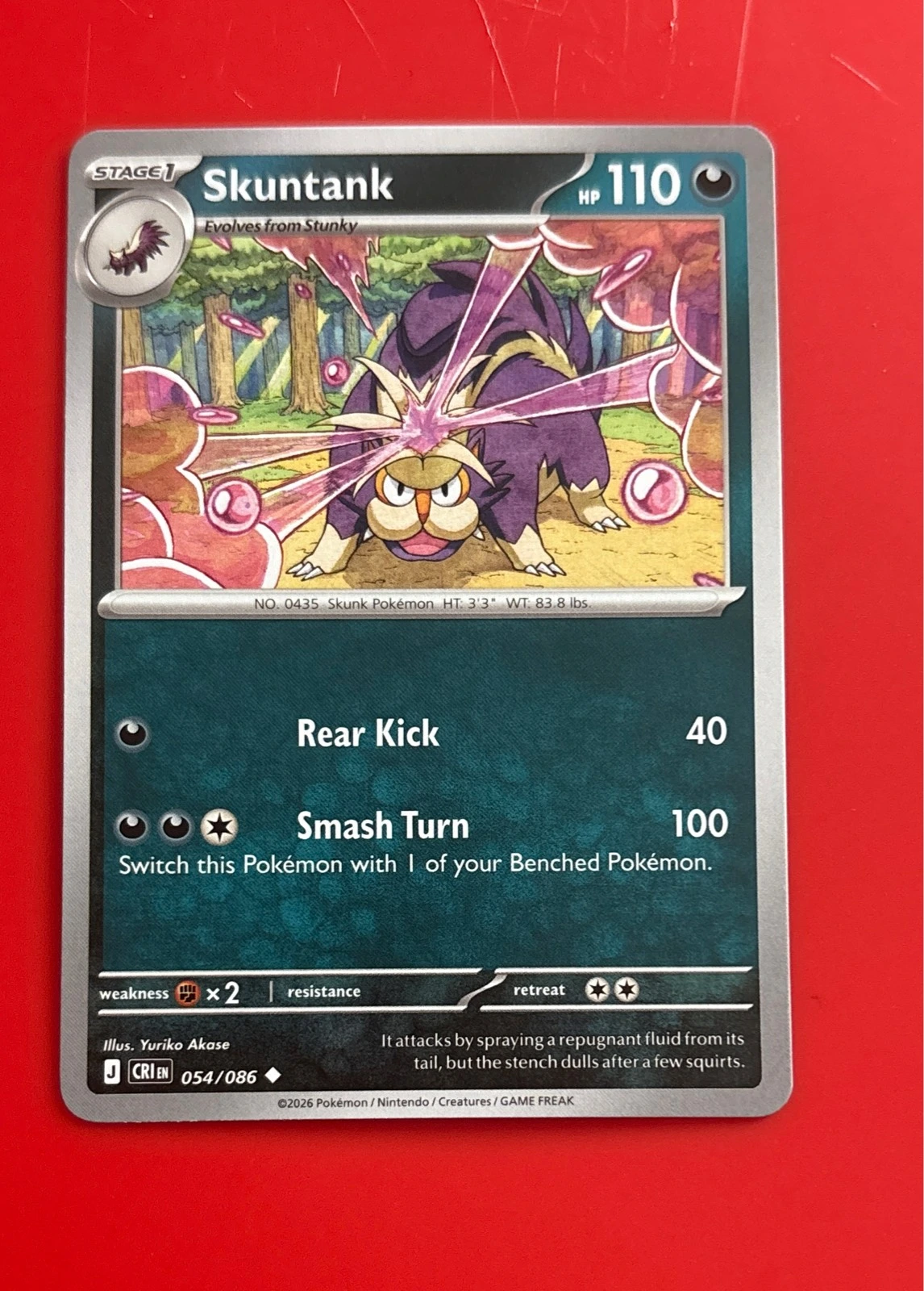 Skuntank - Chaos Rising Mega Evolution #054/086