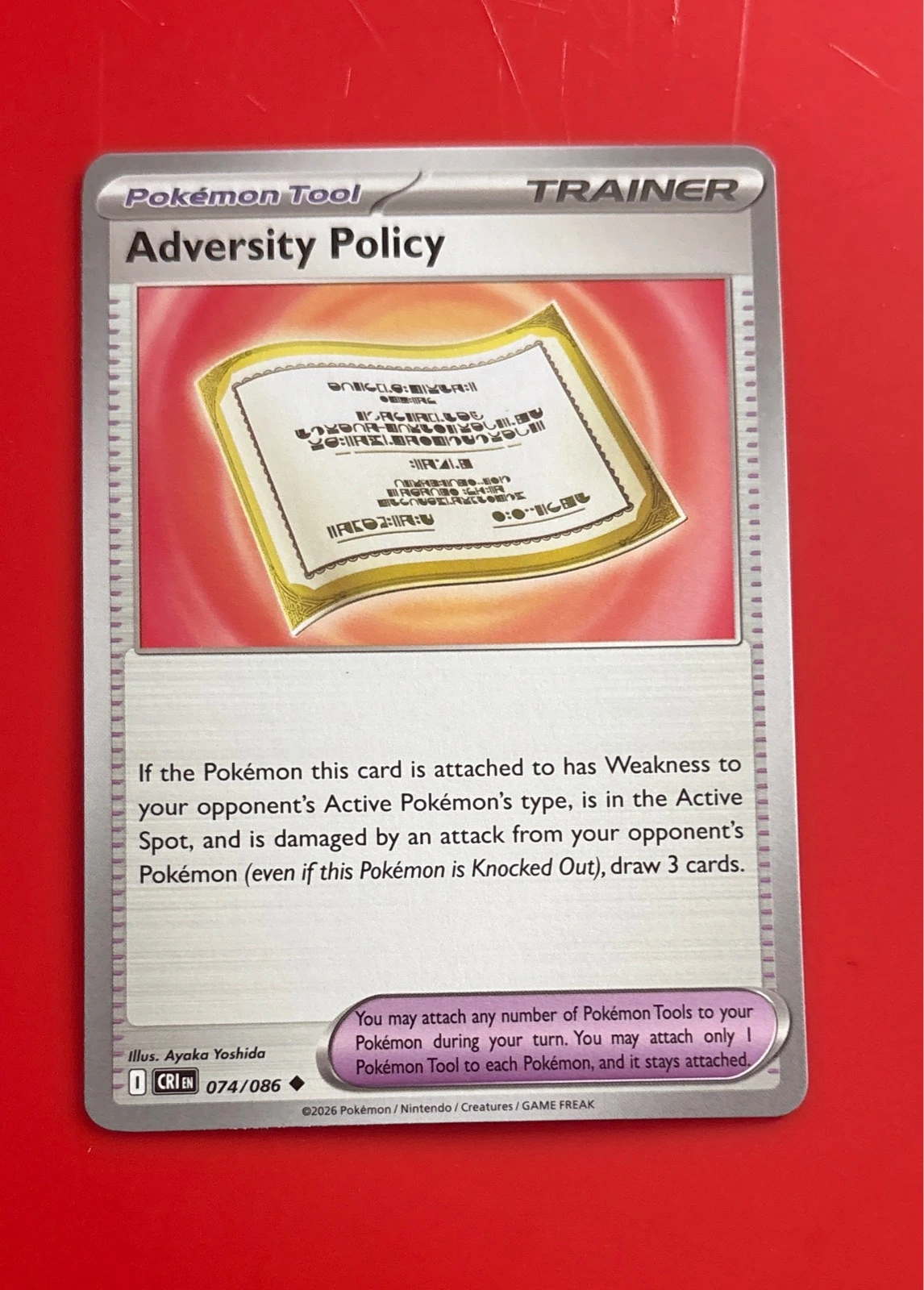 Adversity Policy - Chaos Rising Mega Evolution #074/086