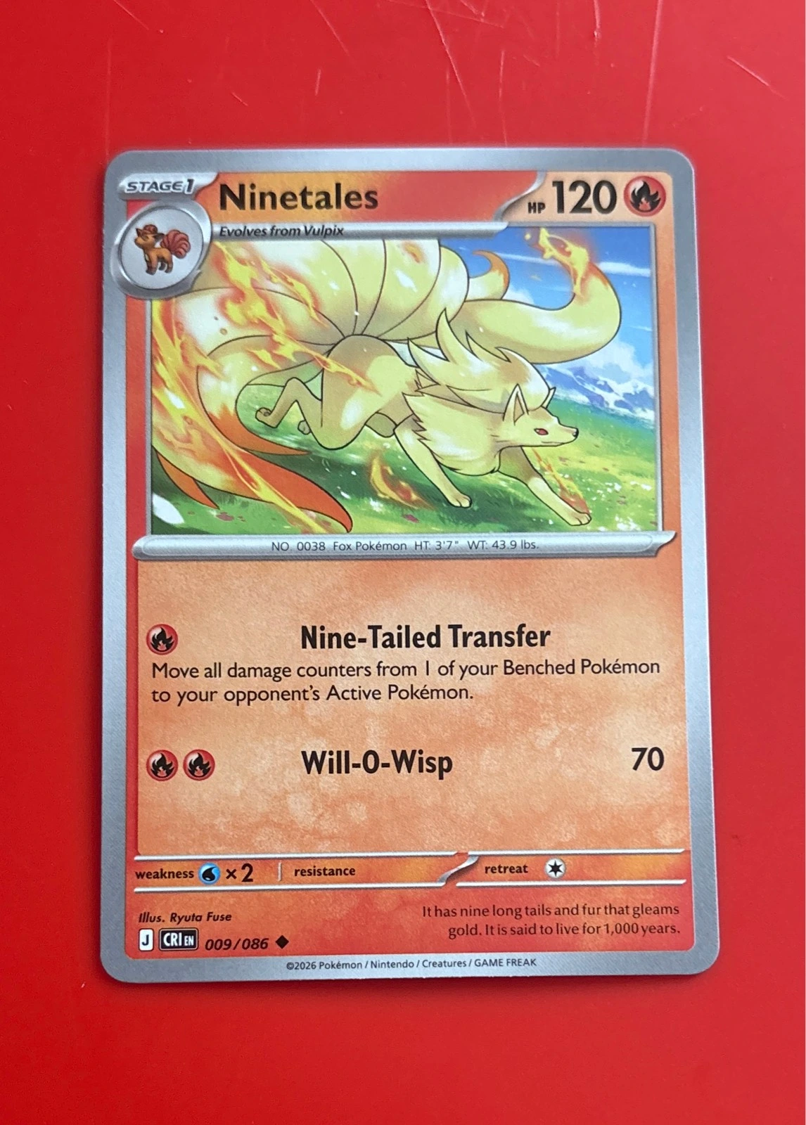 Ninetales - Chaos Rising Mega Evolution #009/086