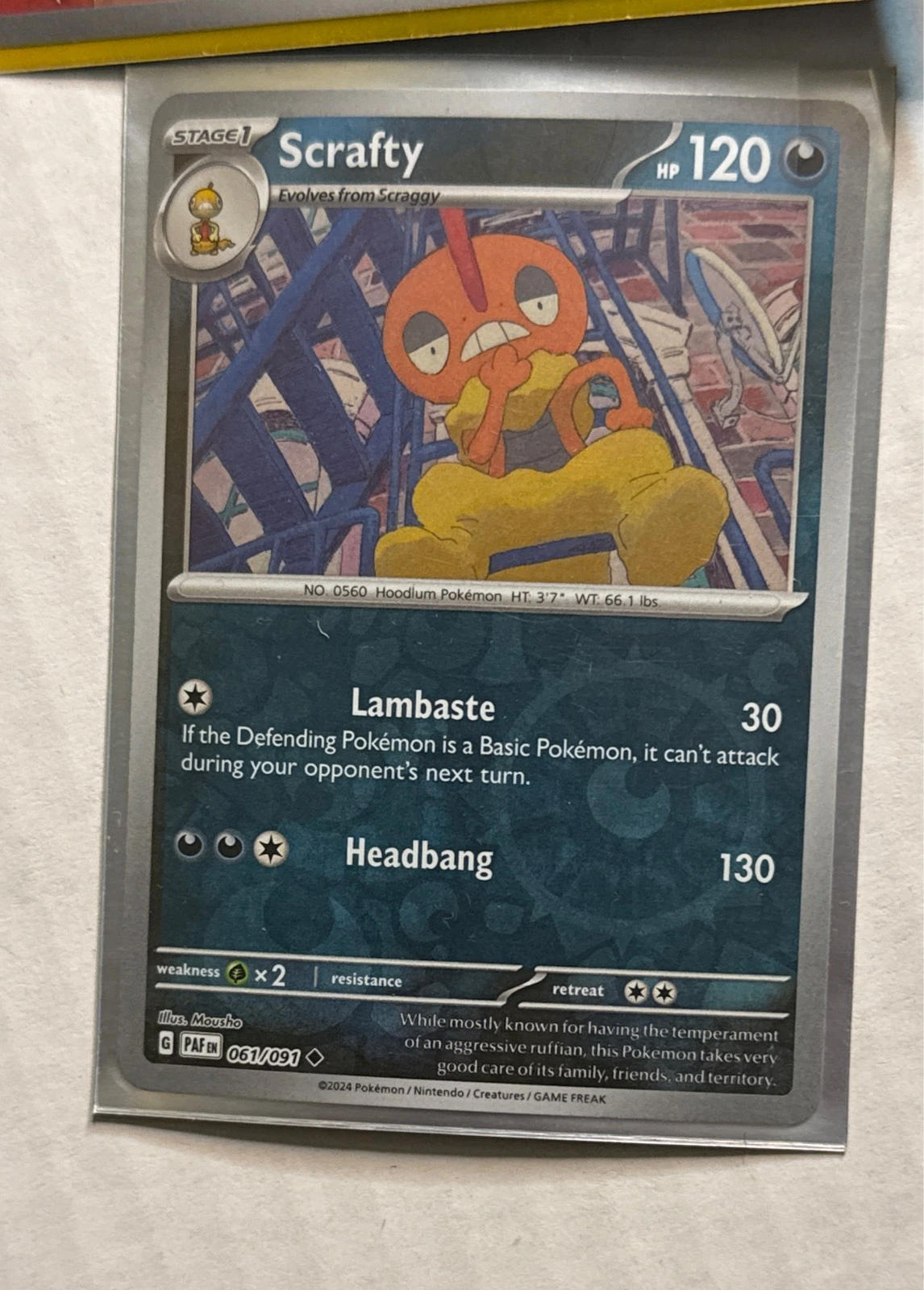 Scrafty - Paldean Fates #061/091