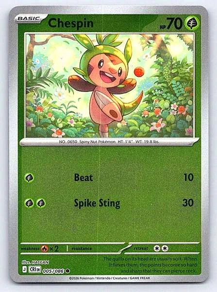 Chespin - Chaos Rising #005/086