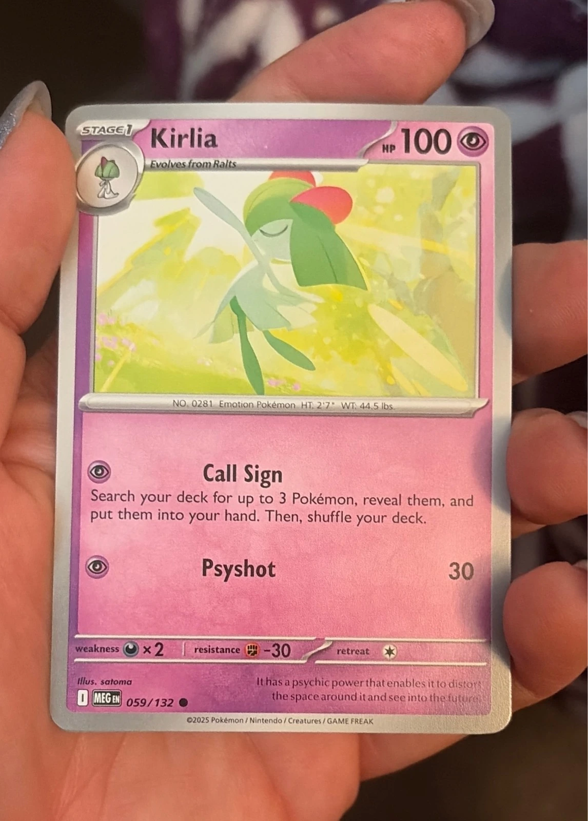 Kirlia 059/132 Mega Evolution Regular Uncommon Near Mint #059/132