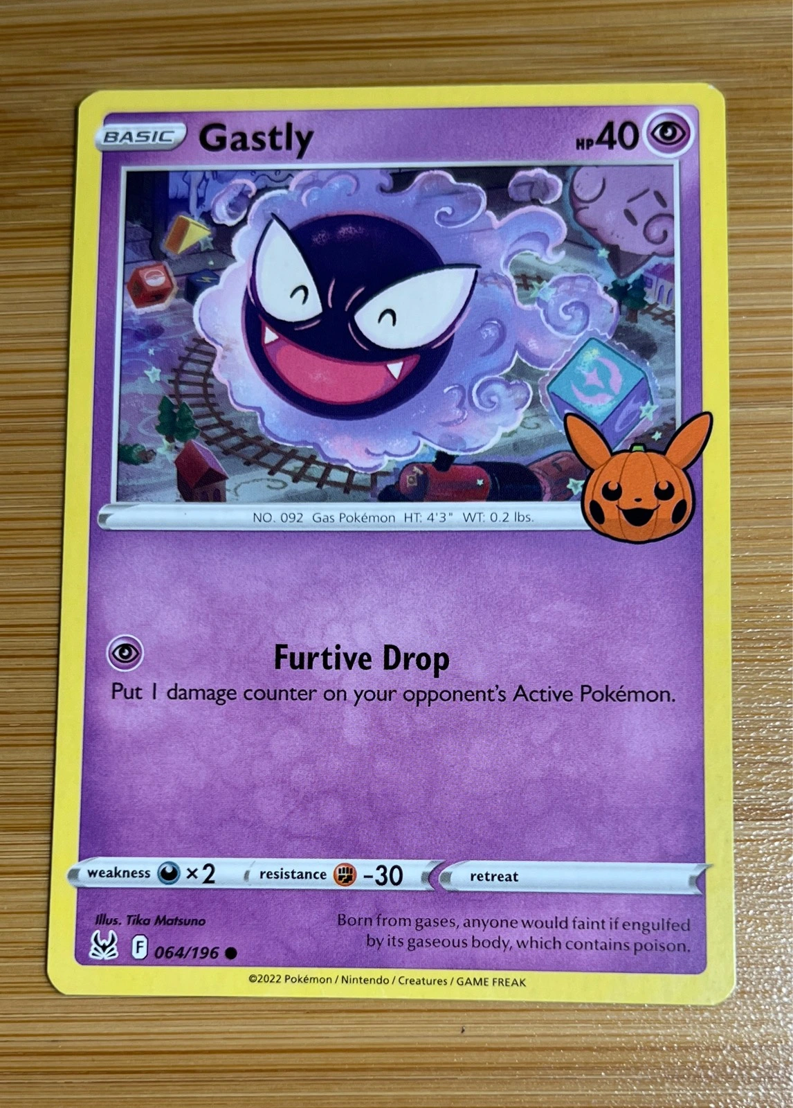 Gastly - Pokémon Trading Card Game: Trick or Trade BOOster Bundle #064/196