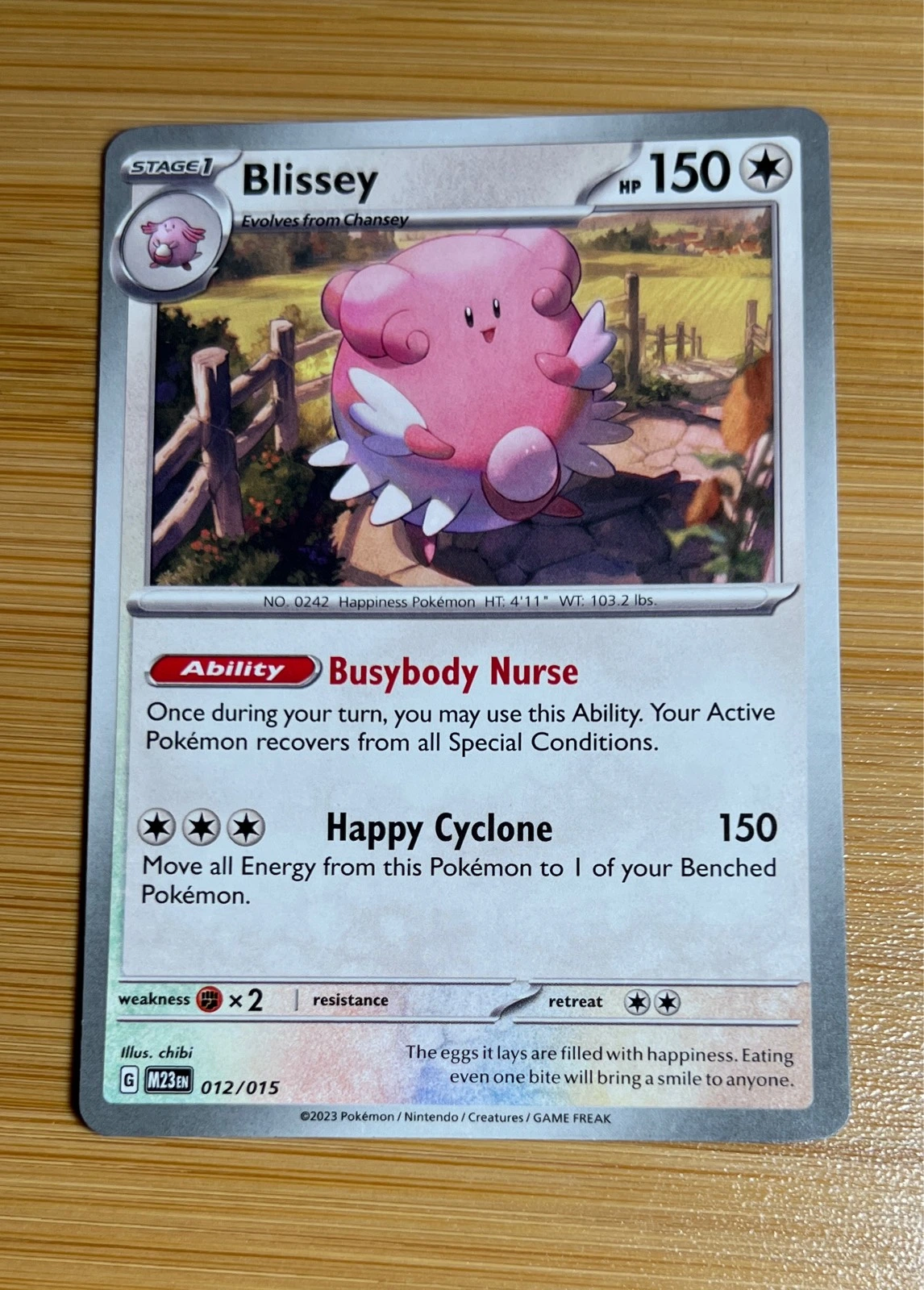 Blissey - McDonald's Pokémon Match Battle #012/015