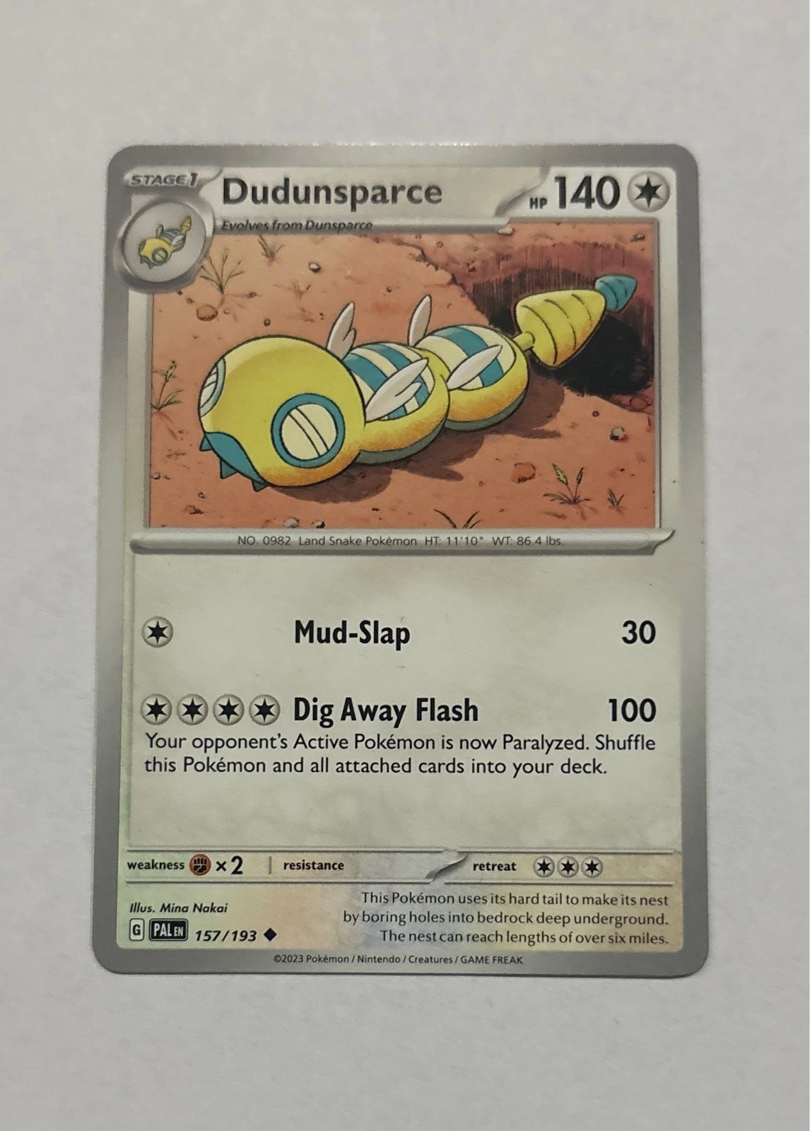 Dudunsparce - Scarlet & Violet: Paldea Evolved #157/193